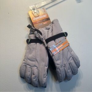 NEW Men's GORDINI Ski Aquabloc Waterproof Warmer Soft Shell Gloves L Gray Black